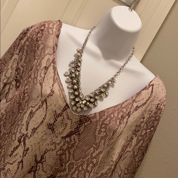 JUSTFAB Python Printed Blouse - Picture 2 of 4